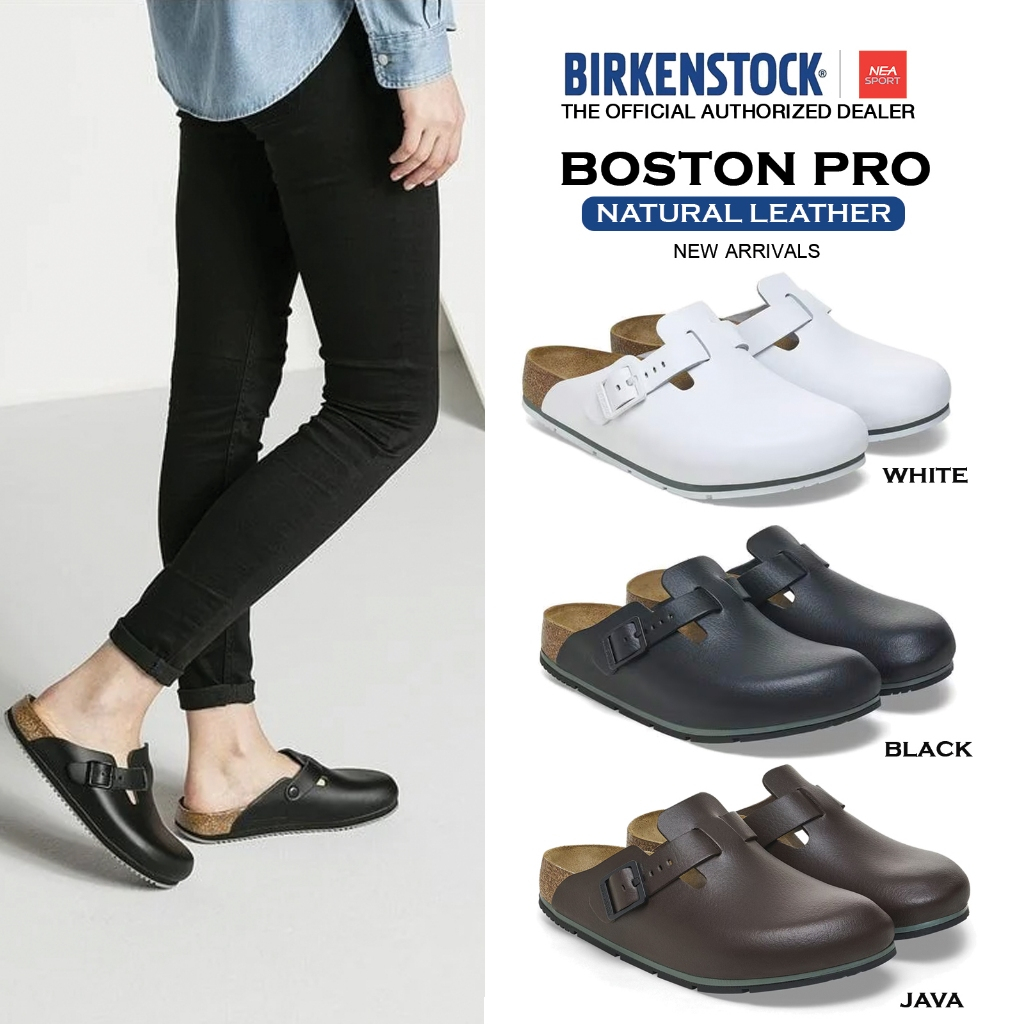 BIRKENSTOCK BOSTON PRO รองเท้าแตะ หนังแท้ รุ่นเด็ด ทรงมาแรง ได้ทั้งชายหญิง