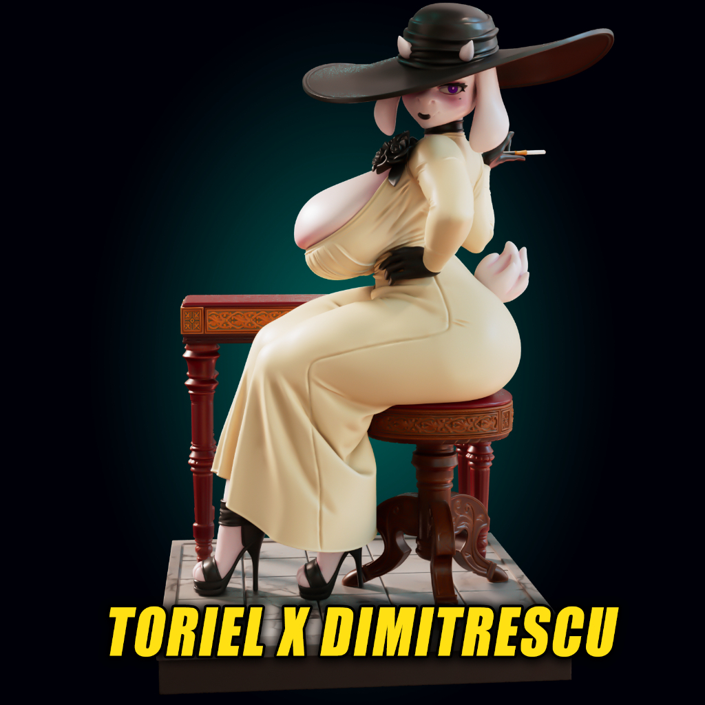 Lady Toriel : Model Figure Resin โมเดล ผลิตตามสั่ง NSFW Futa Furry