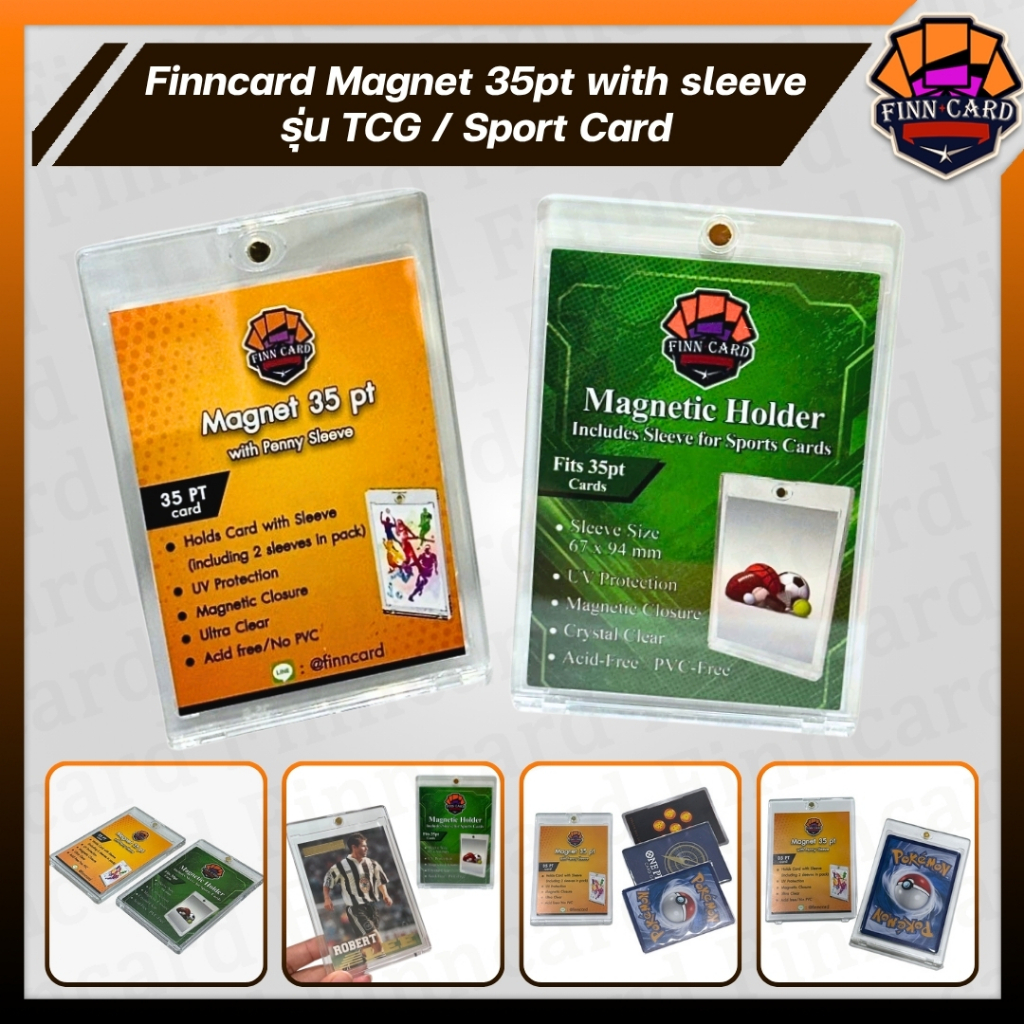 Finncard Magnet 35pt with sleeve รุ่น TCG / Sport Card