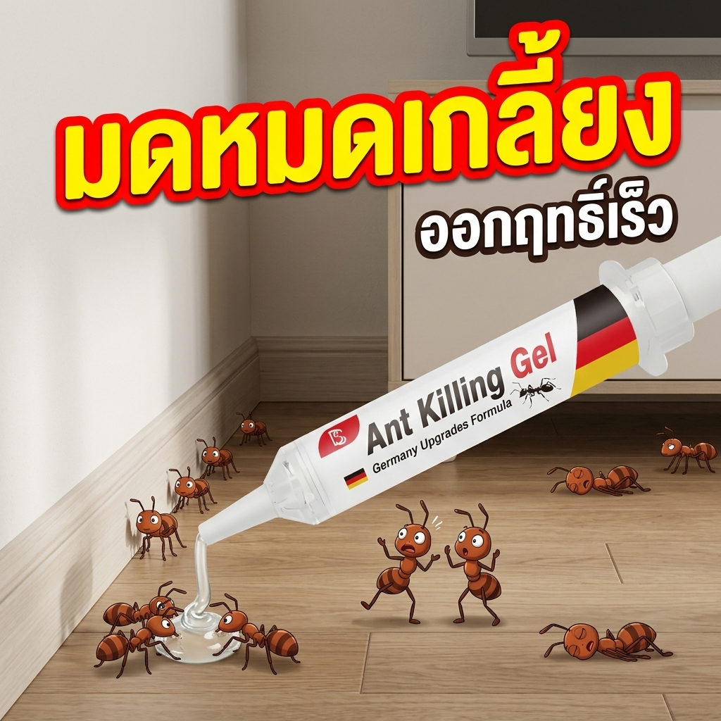ไม่มีมดในระยะ 500 เมตร SKy เจลกำจัดมด ยาฆ่ามด เจลฆ่ามด เหยื่อมด ใช้งานง่าย 35g ตายยกรัง รุ่นอัปเกรดใหม่