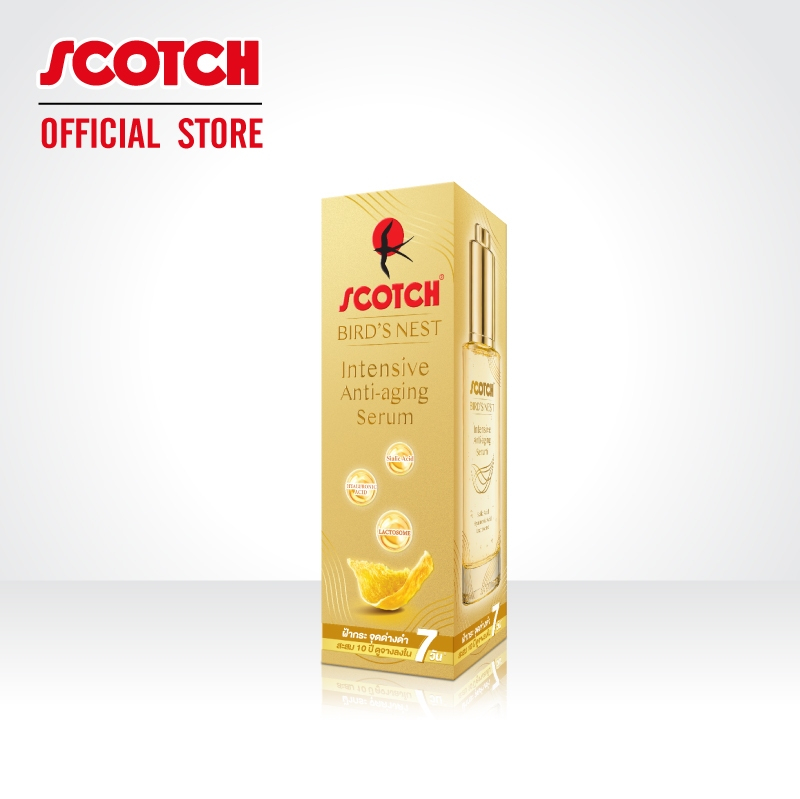 [นวัตกรรมใหม่] Scotch สก๊อต อินเทนซีฟ แอนไทเอจจิ้ง เซรั่มรังนก 30 มล. จำนวน 2 ขวด (ลดฝ้ากระจุดด่างดำ) — صورة 7