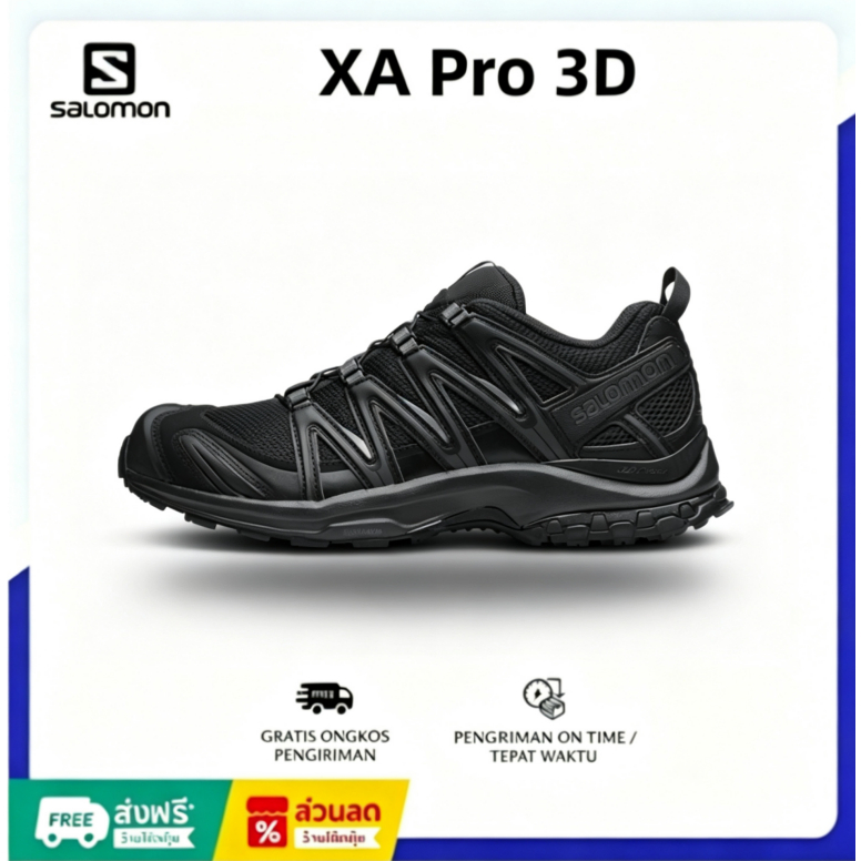 （ของแท้ 100%） SALOMON XA PRO 3D รองเท้าเดินป่าใบสำหรับผู้ชาย และผู้หญิง