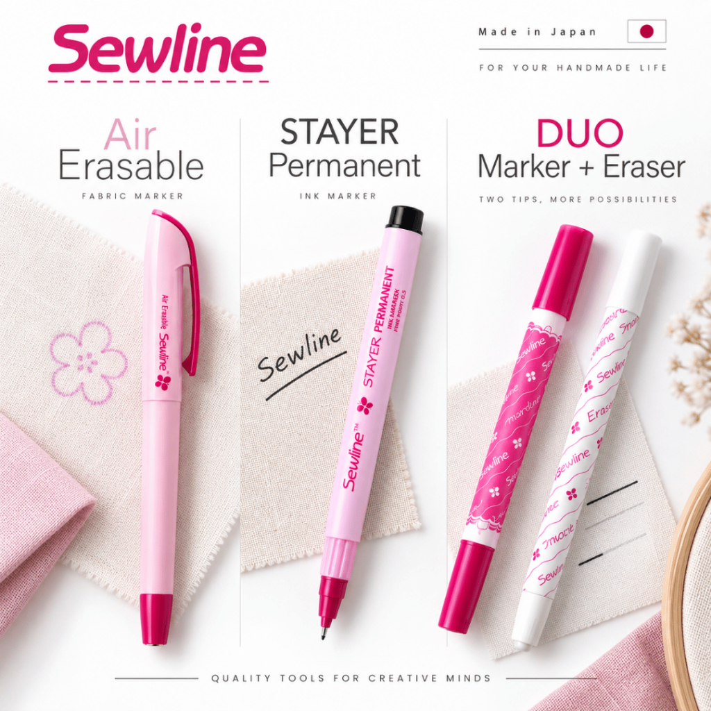 Sewline Fabric Marker ปากกามาร์กสำหรับงานผ้า Made in Japan