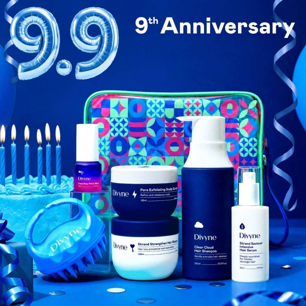 DIVYNE Haircare Anniversary Promotion Set | เซตผมโปรโมชั่นวันครบรอบ รวมแฮร์แคร์ ผมร่วง ล็อกอายุเส้นผ