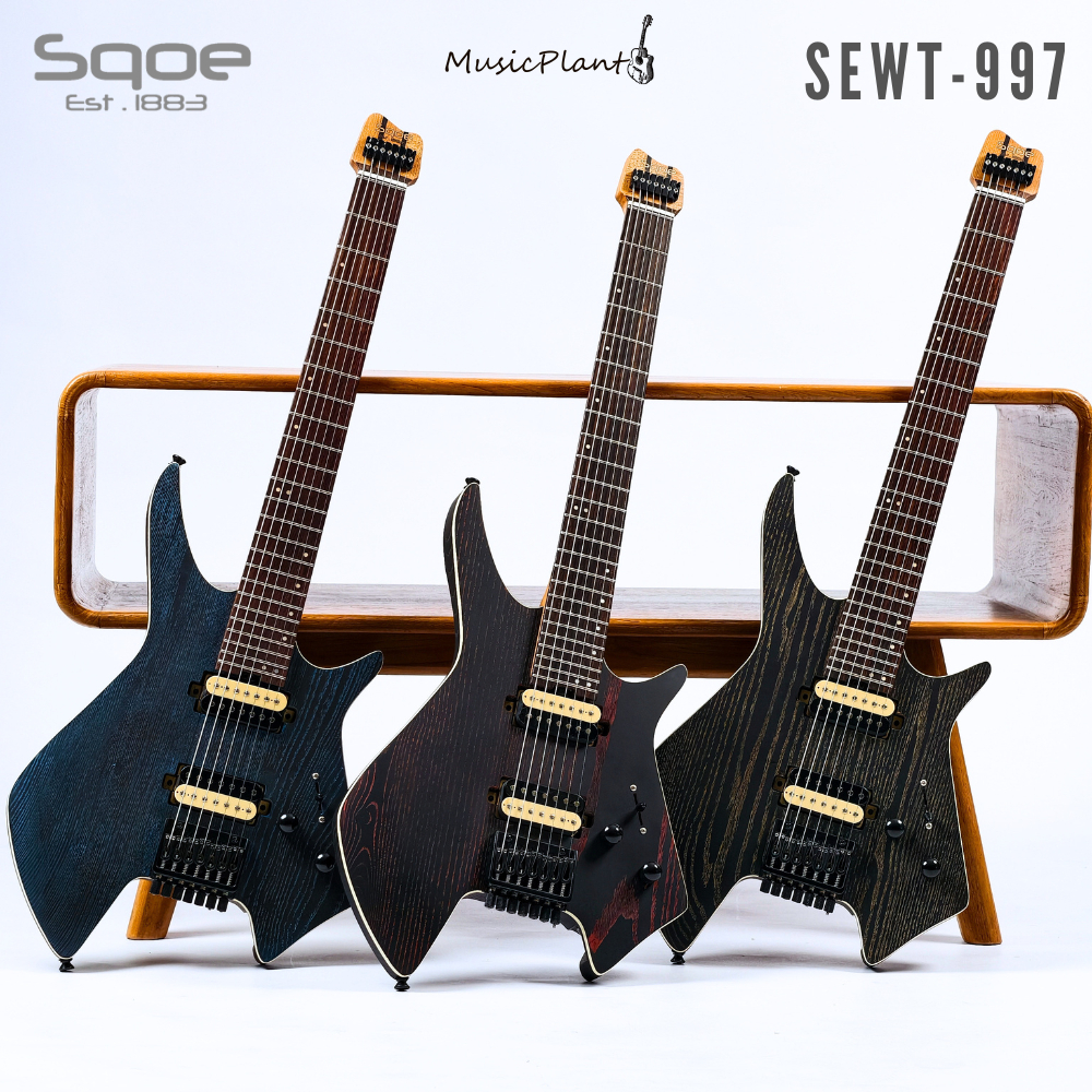 Sqoe กีตาร์ไฟฟ้าหัวตัด 7 สาย  - Headless Guitar SEWT997 (7-String) พร้อมกระเป๋า