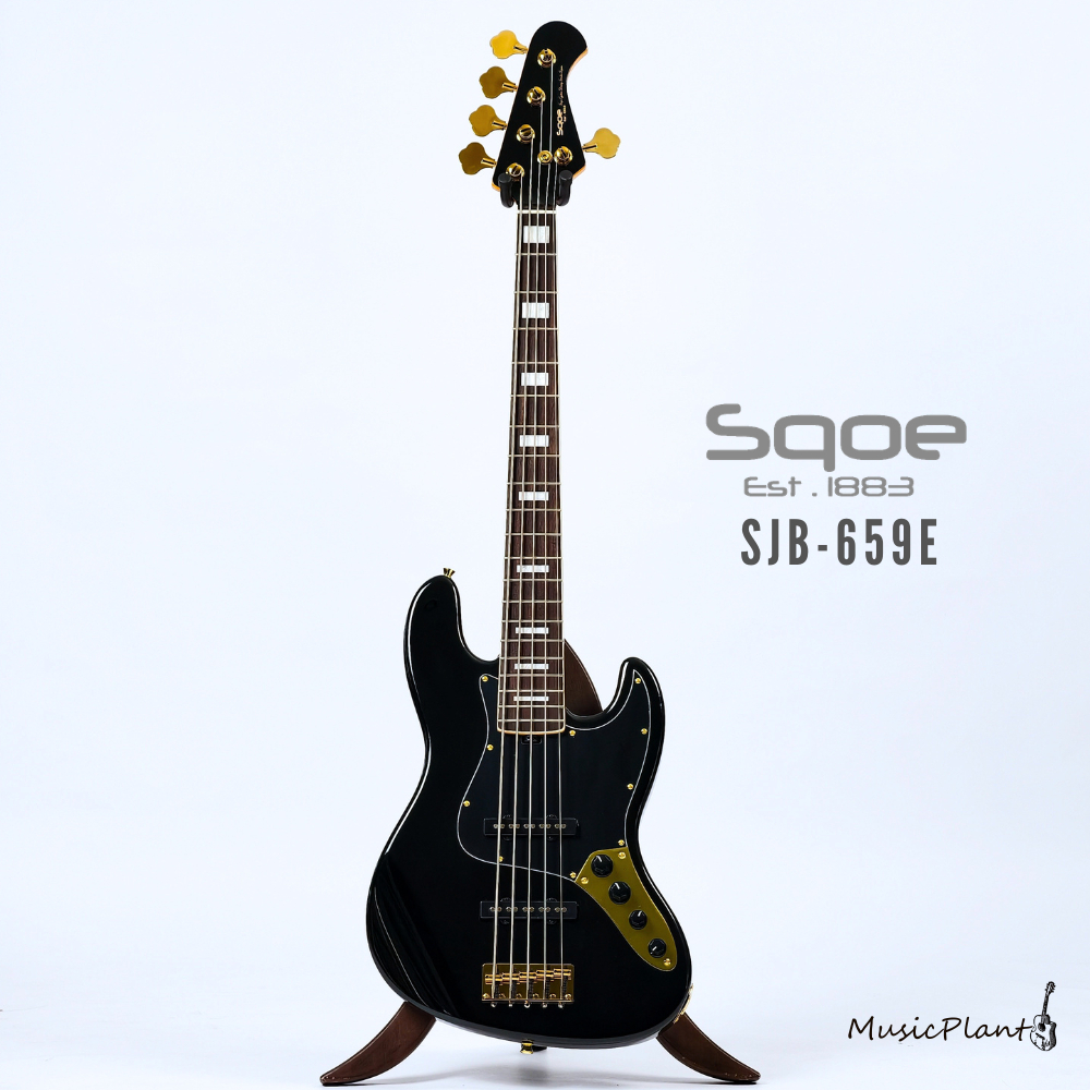 เบสไฟฟ้า Sqoe | SJB-659E (5 Strings Active Pickup Bass)