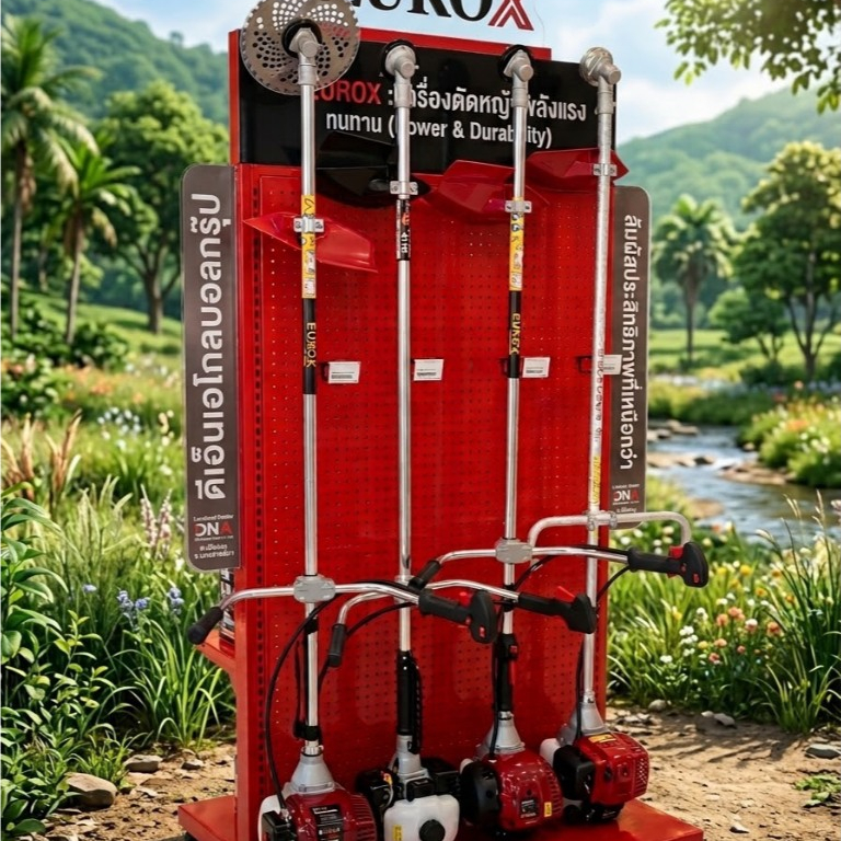 เครื่องตัดหญ้าสะพายบ่า EUROX ช่วยทุ่นแรงในการตัดหญ้าและกำจัดวัชพืชได้อย่างมีประสิทธิภาพ