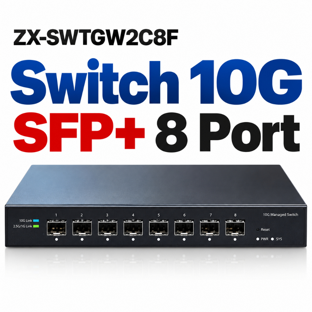 8 Port 10G SFP+ Managed Switch