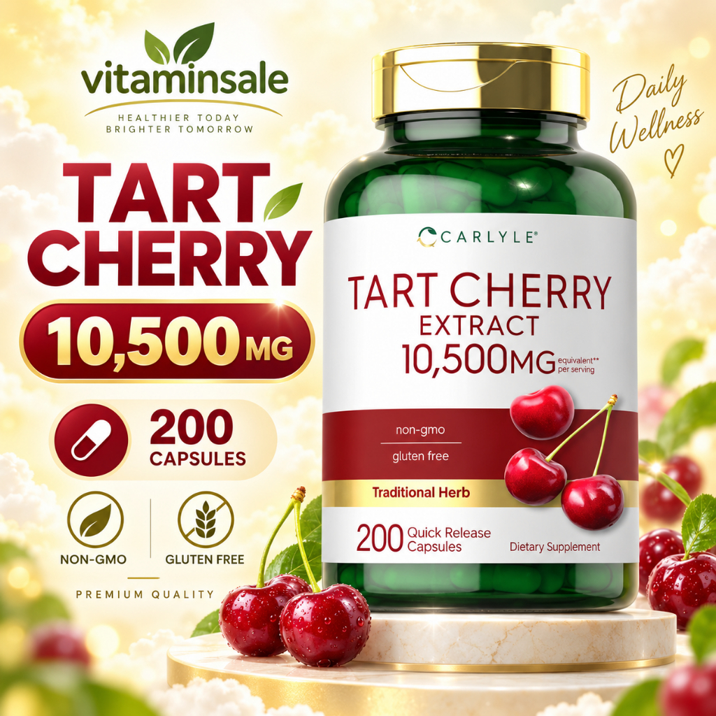 Carlyle Tart Cherry 10,500mg 200 แคปซูล สารสกัดเชอร์รี่เข้มข้นจากธรรมชาติ