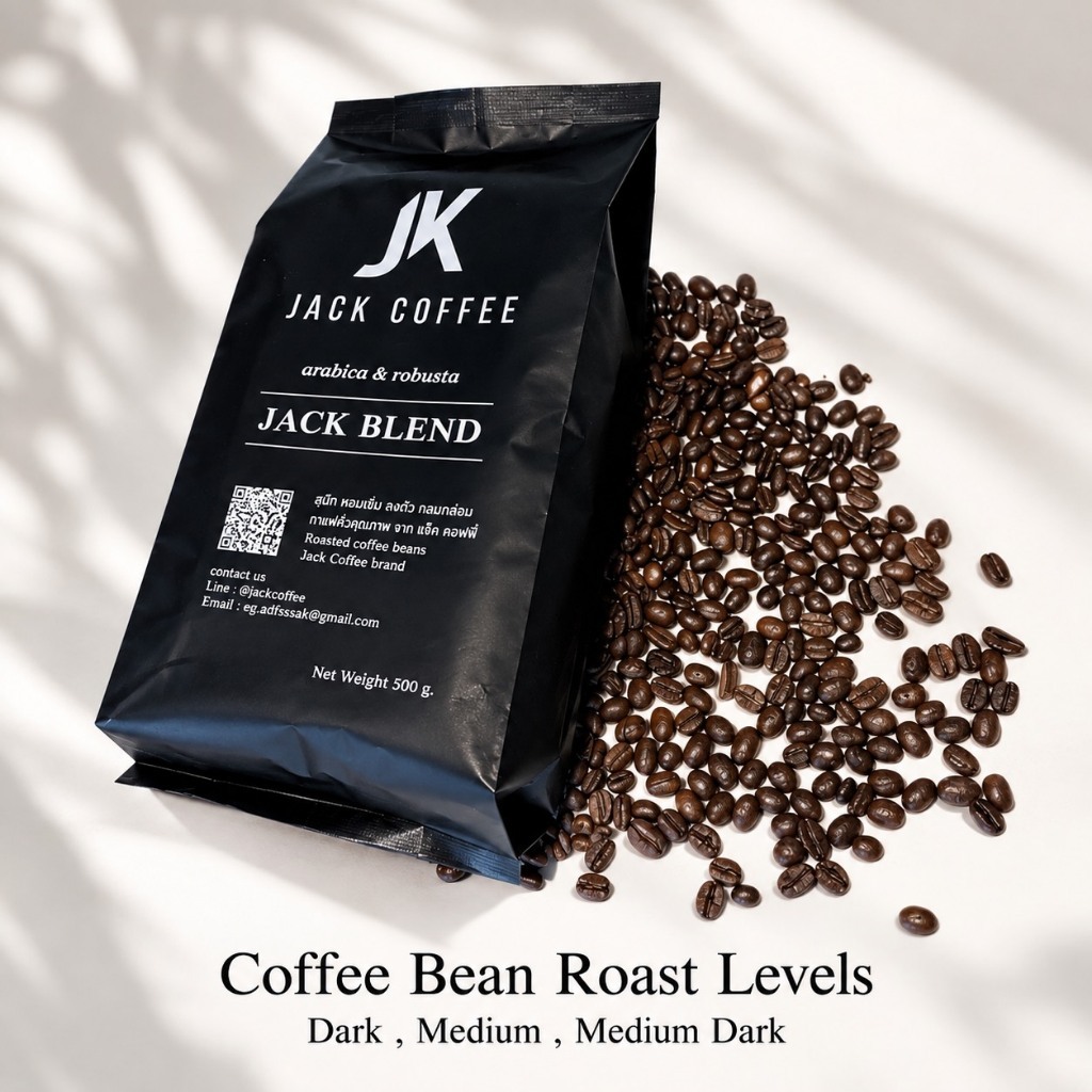 เมล็ดกาแฟคั่ว JACKCOFFEE [CLASSIC BLEND]