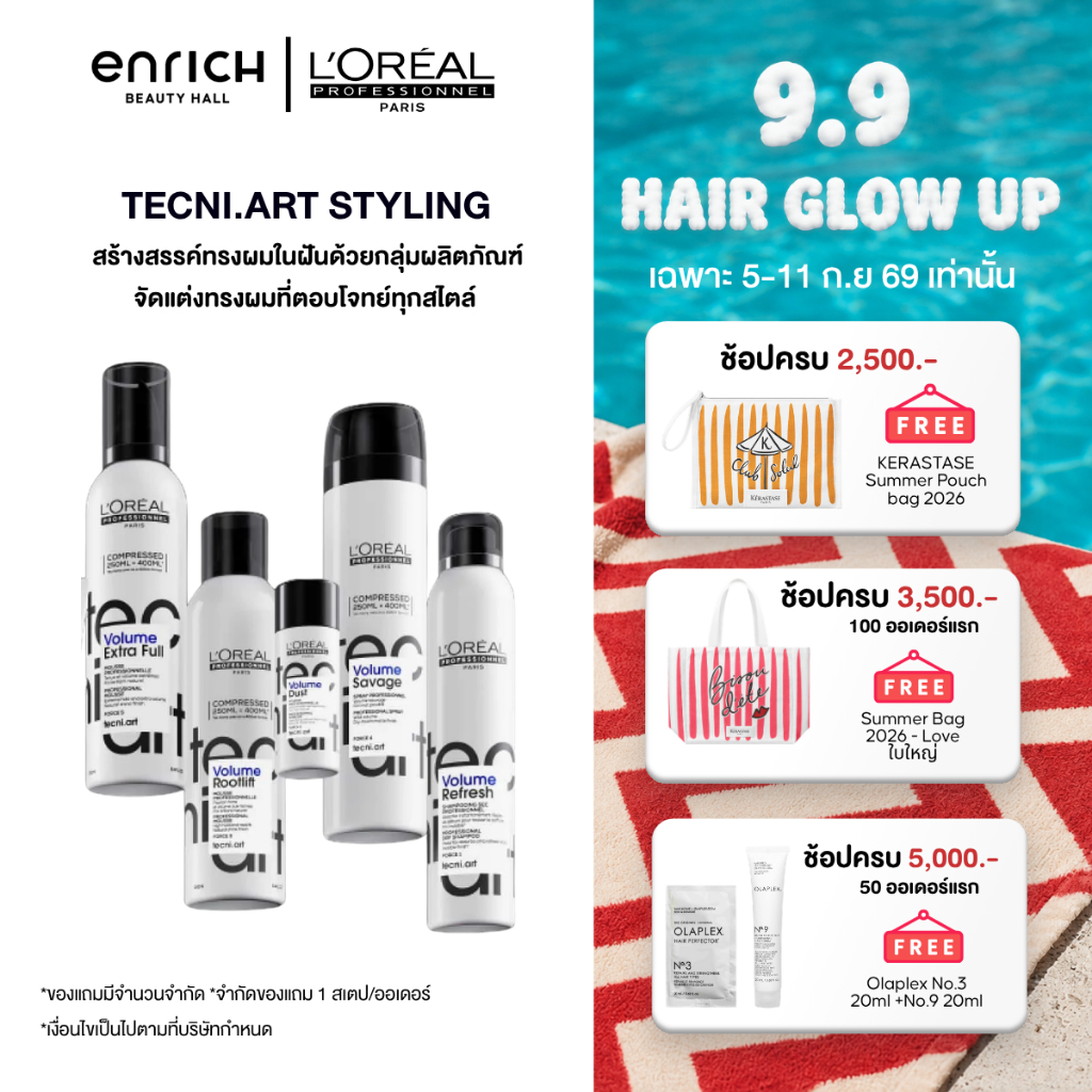 [ของแท้] L’Oreal Professionnel Tecni.Art Styling ลอรีอัล ผลิตภัณฑ์เซ็ตผม เจล สเปรย์ มูส