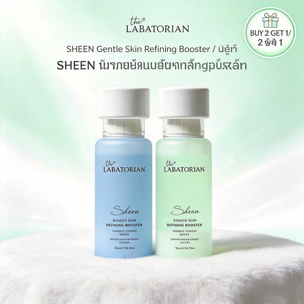 （ซื้อ 1แถม 1）THE LABATORIAN SHEEN 30ml Skin Refining Booster Serum ลดความหมองคล้ำ ลดสิว ผิวเรียบเนีย