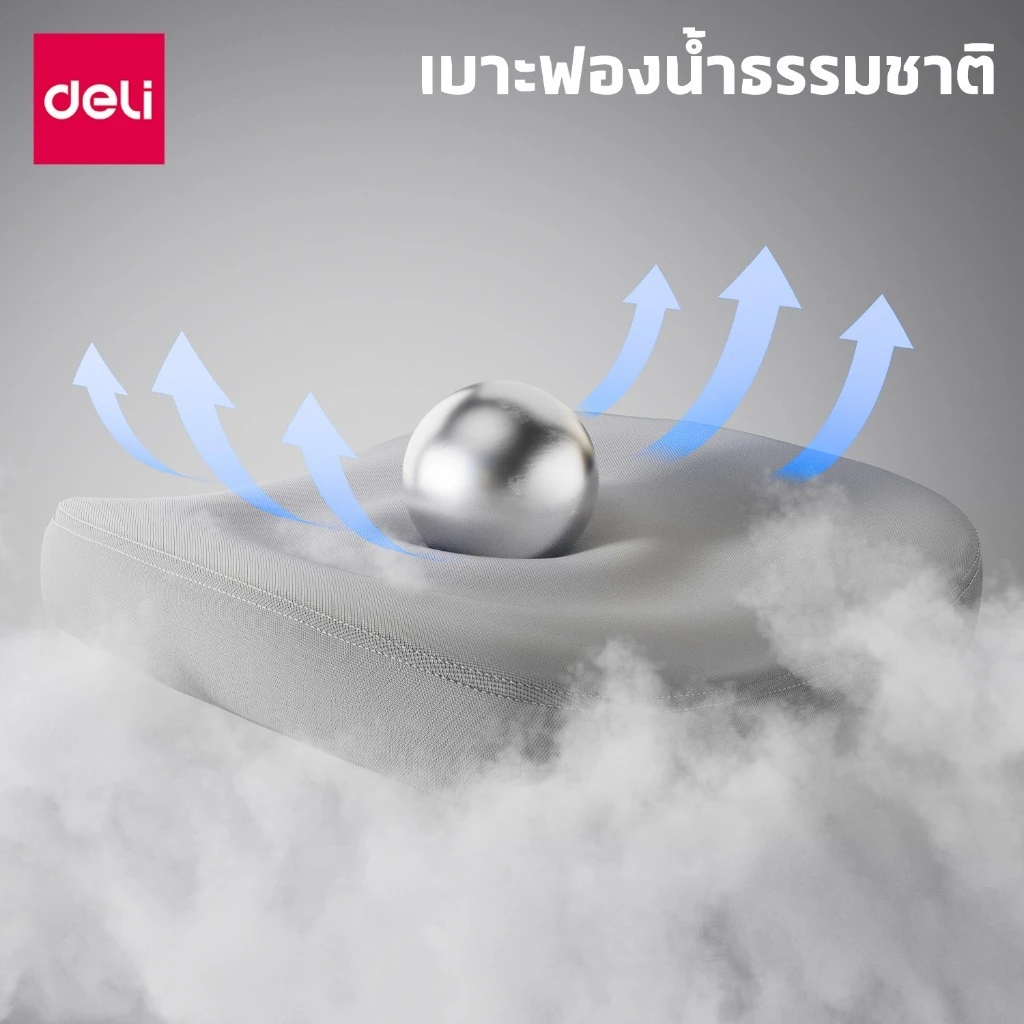 [แถมเบาะ] Deli เก้าอี้สำนักงาน เก้าอี้เพื่อสุขภาพ ปรับเบาะได้ มีที่พักขา รองรับทุกสรีระ Office Chair thumbnail 8