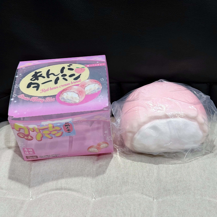 (ของแท้/มือ1) Lisa Jumbo Peach Cream Bun Squishy สกุชชี่ลิซ่า บันพีชยักษ์ หอมพีชมาก