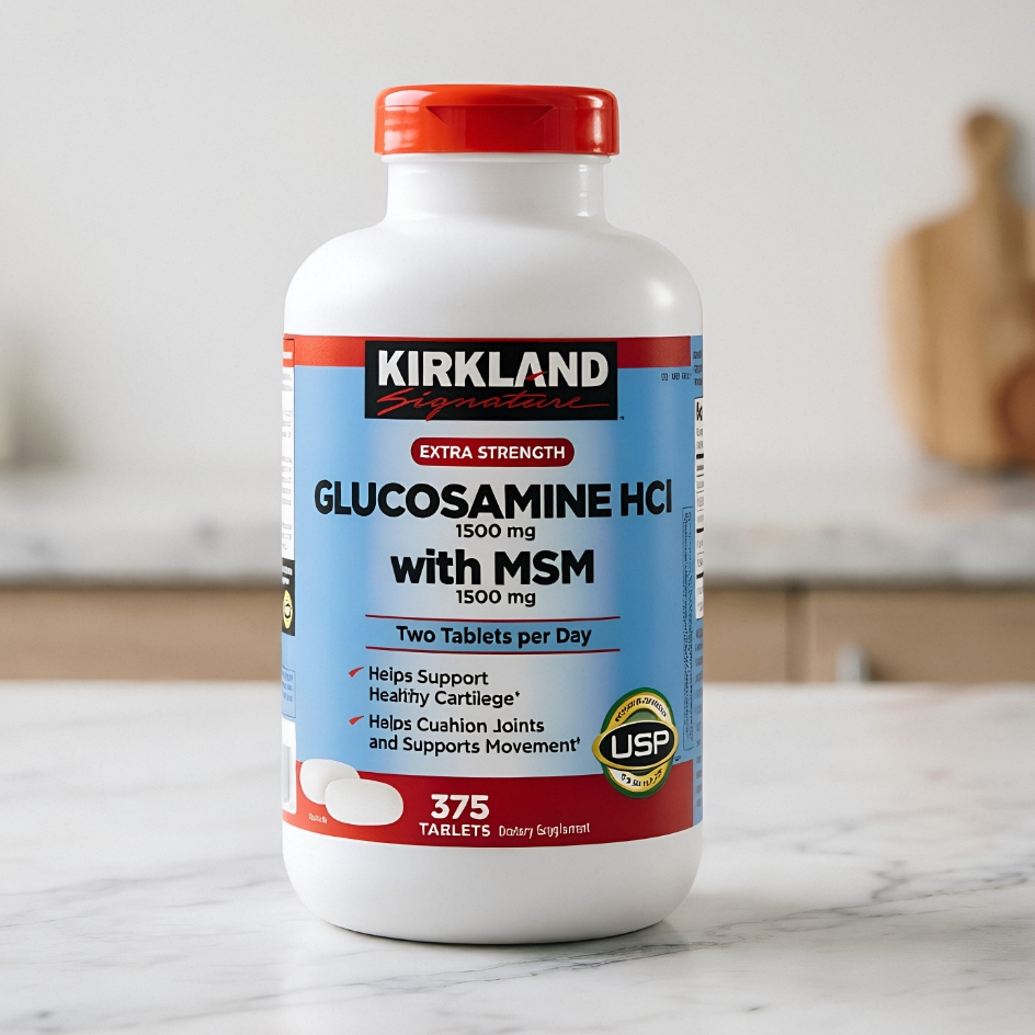 (Exp.05/2028)Kirkland Signature Glucosamine with MSM 375 Tablets