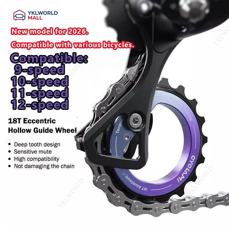 9/10/11/12 Speed Derailleur ลูกรอกล้อแบบกลวงชุดอัพเกรดตลับลูกปืน18T สำหรับ R8000 R7000จักรยานเสือหมอบแบบ DIY