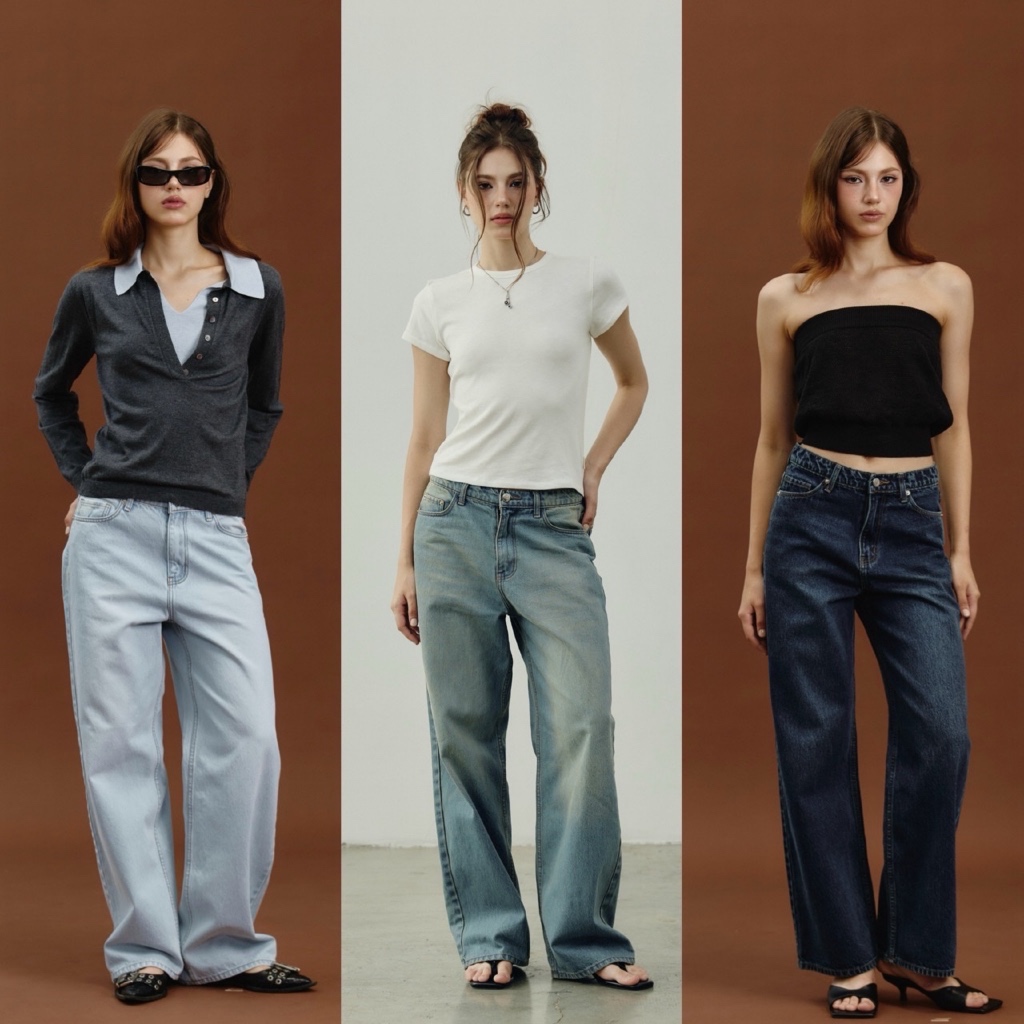 MALIMAYS - Downtown Straight Jeans กางเกงยีนส์ขากระบอกเล็ก