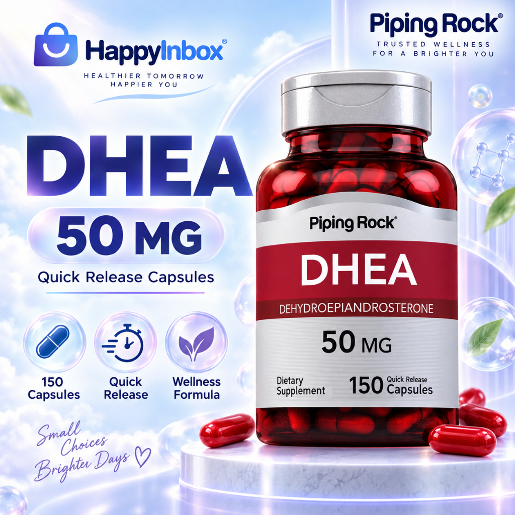 Piping Rock DHEA 50 mg เสริมสมดุลฮอร์โมนตามธรรมชาติ 150 แคปซูล