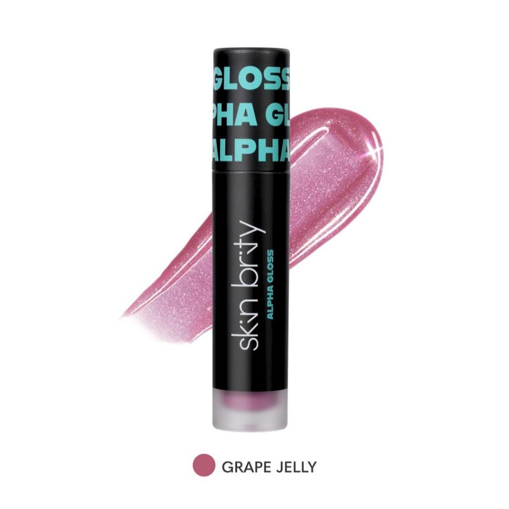 (GWP)SKIN BRITY Alpha Gloss Stay Glossy Lip Gloss ที่ฉ่ำวาวสุดพลัง เม็ดสีแน่น ติดทน เนื้อสัมผัสบางเบ