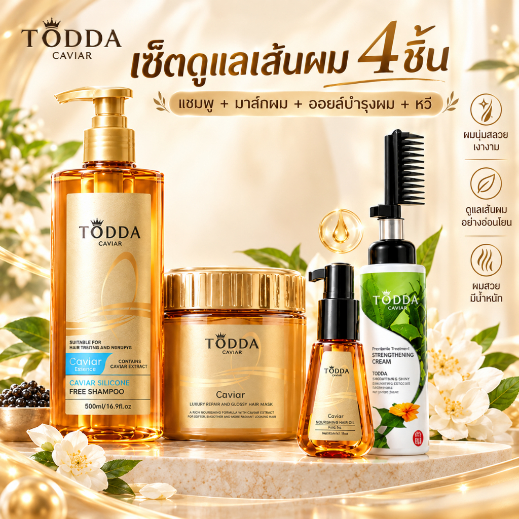 TODDA ครีมยืดผม ยายืดผม 220ML สูตรพืชธรรมชาติ ใช้ได้กับทุกสภาพผม