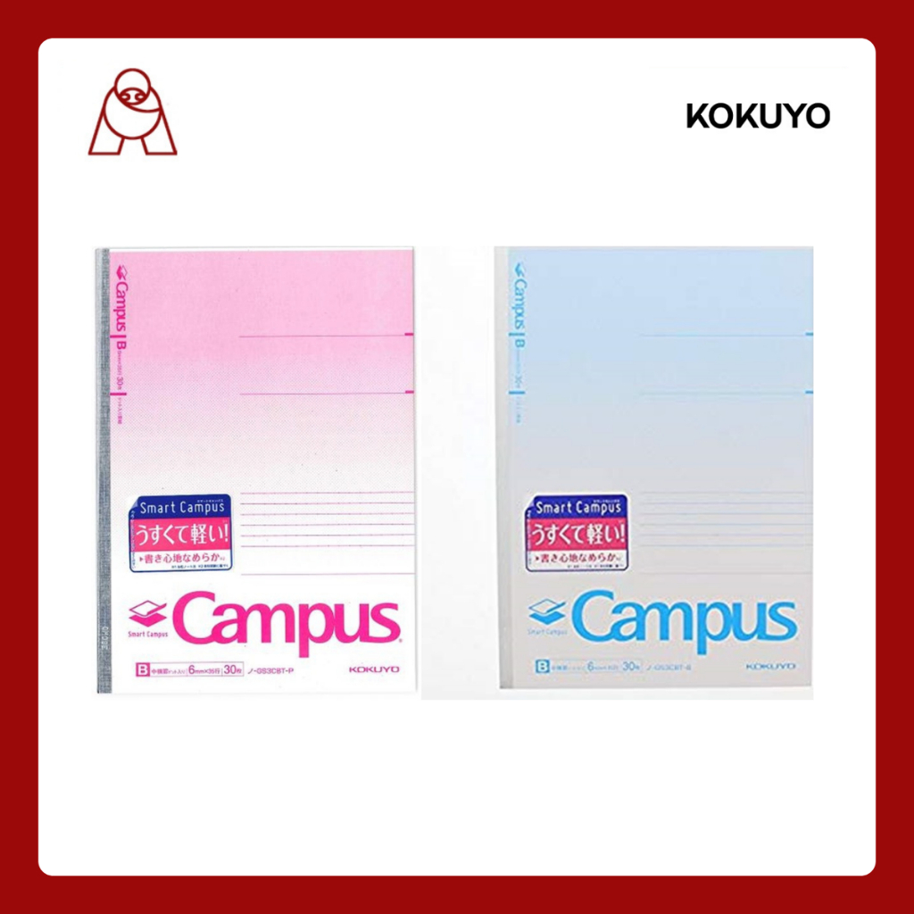 kokuyo CAMPUS Note (Smart CAMPUS) Semi B5 30 Sheets รุ่น- GS3CBT-B / P มีให้เลือก 2 สี