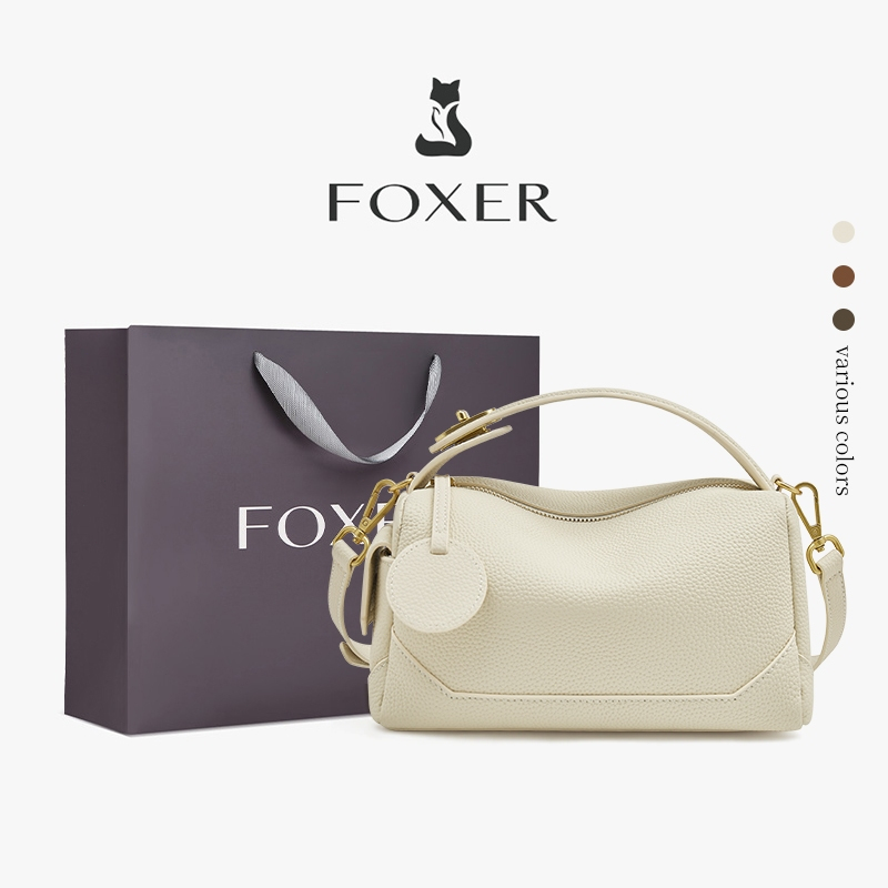 FOXER กระเป๋าไหล่ของผู้หญิง กระเป๋าหนังของผู้หญิง แฟชั่นและคุณภาพสูง กระเป๋าถือ
