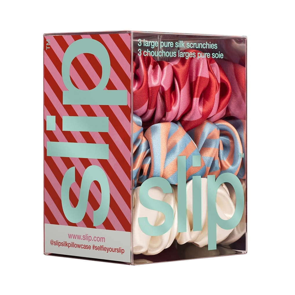 SLIP طقم 3 ربطات شعر حرير توت كبيرة — Midsummer — صورة 2