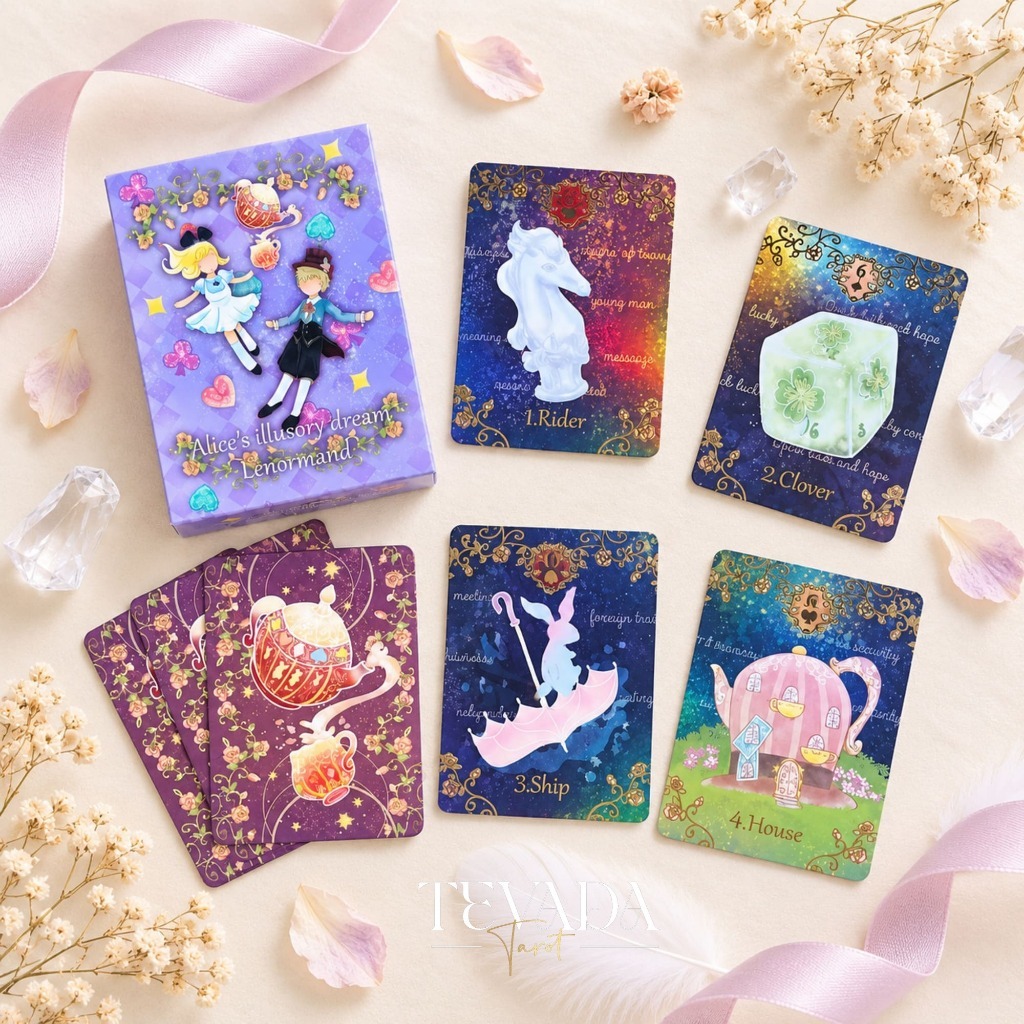 ไพ่เลอนอร์มองด์ Alice’s Illusory Dream Lenormand REG ไพ่ออราเคิล น่ารัก ไพ่ยิปซี ไพ่ทาโรต์ของแท้ ไพ่ทาโร่ พร้อมส่ง