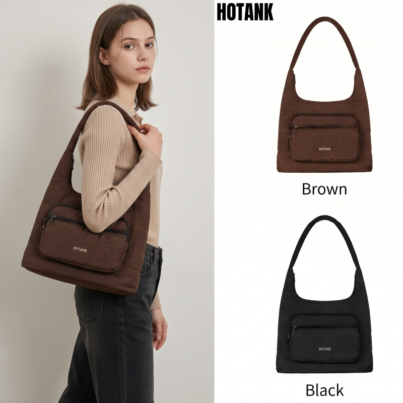 HOTANK - กระเป๋าสะพายไหล่ขนาดใหญ่ กระเป๋าใส่แล็ปท็อป กระเป๋าถือแฟชั่นกันน้ำสำหรับกิจกรรมกลางแจ้ง