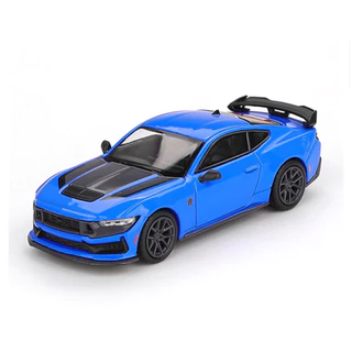 MGT01141-R - MINI GT 1/64 FORD MUSTANG DARK HORSE 2024 GRABBER BLUE RHD DIECAST SCALE MODEL CAR