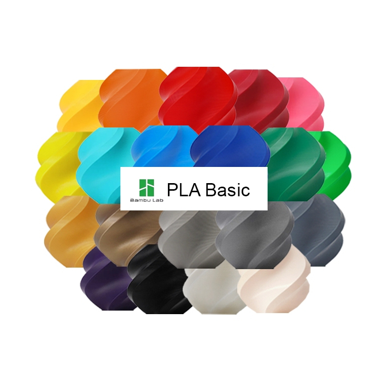 Bambu Lab PLA Basic เส้นพลาสติก 3D 1KG (มีแกน)