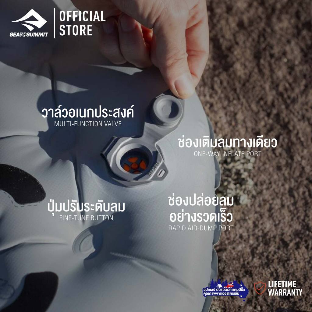 Sea to summit Ether Light XR Insulated Air Sleeping Mat | Ether แผ่นรองนอนพกพา เดินป่า แคมป์ปิ้ง คุณภาพสูง — صورة 2