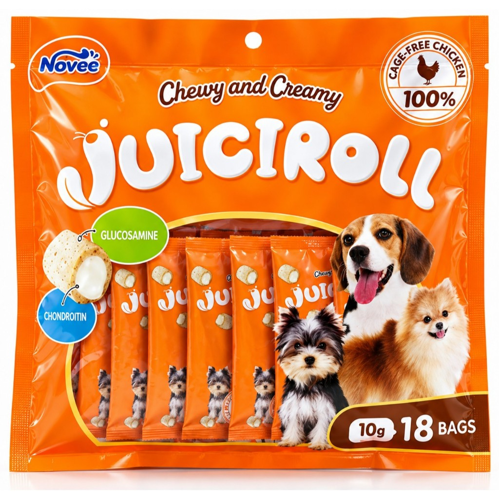 Novee سكاكر كلاب Juiciroll ‏10 غ × 18 — صورة 4