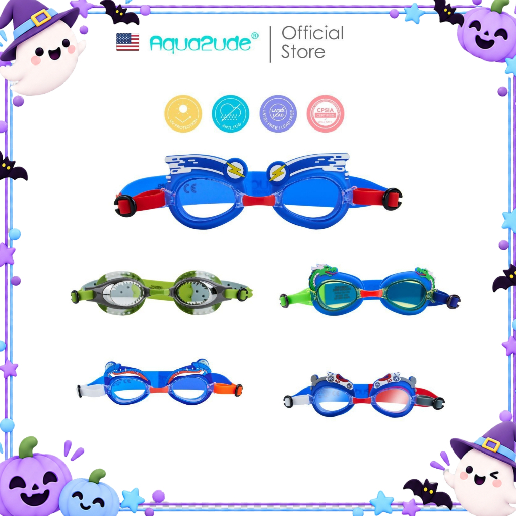 AQUA2UDE نظارة سباحة أطفال بحماية UV ‏(3+ سنوات)