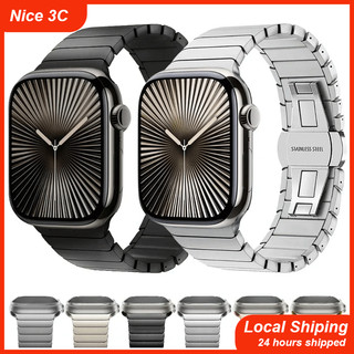 สายโลหะสำหรับ iWatch Ultra 49 มม. 10 46 มม. 42 มม. 9 8 7 45 มม. 41 มม. สายนาฬิกาสำหรับ iWatch ซีรีส์ 6 5 4 SE 44 มม. 40