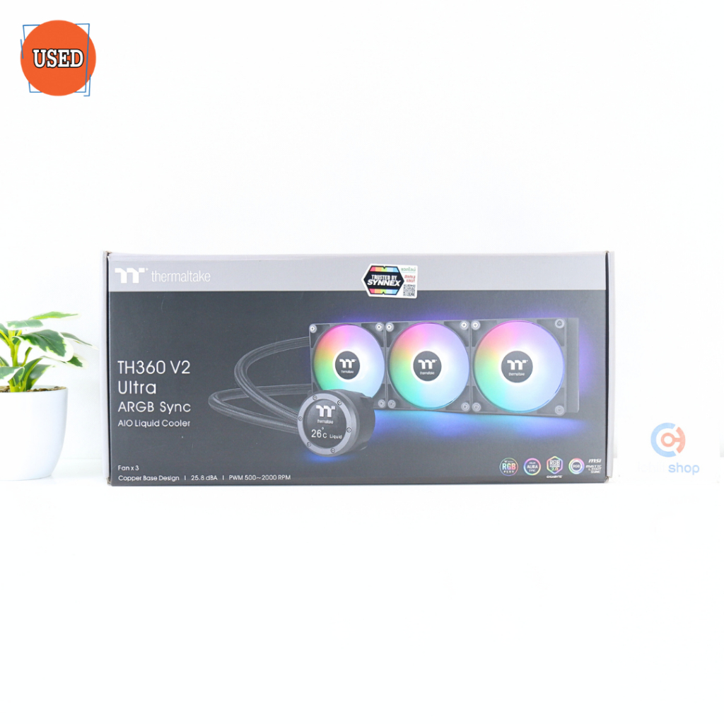 LIQUID COOLING (ชุดระบายความร้อนน้ำ) THERMALTAKE TH360 V2 ULTRA ARGB SYNC (BLACK) P16364