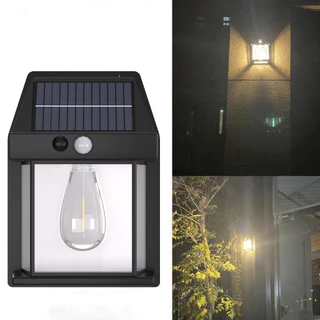 ซื้อ 1 แถม 1ไฟติดผนังโซล่าเซลล์ LED มีเซ็นเซอร์ กันน้ำ 3 โหมด ติดตั้งง่ายไม่ต้องเดินสายไฟ แบตทนทาน รับประกัน10ปี