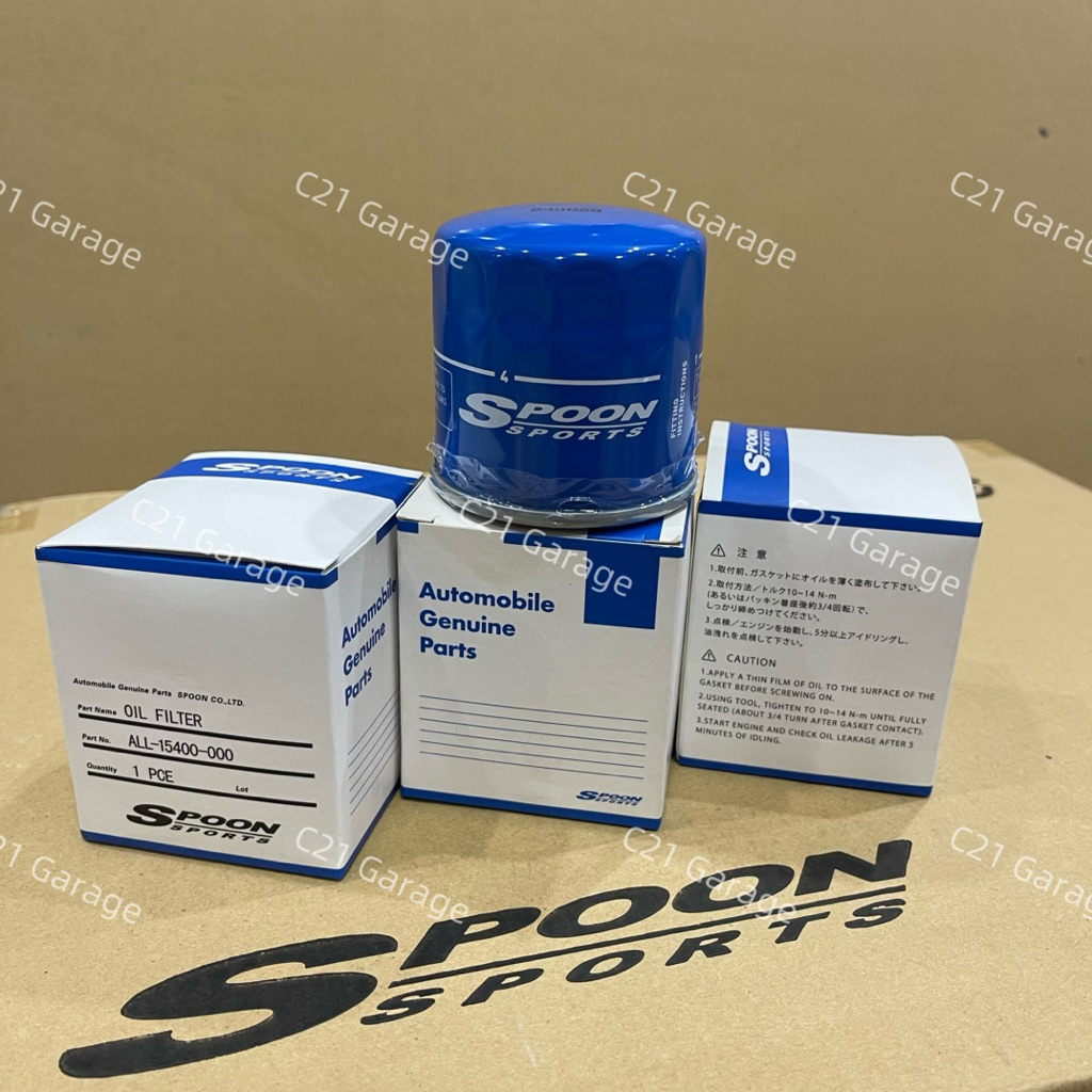กรองน้ำมันเครื่อง Spoon sports สำหรับเครื่องHonda ของแท้100% ของใหม่ Spoon Japan นำเข้าจากญี่ปุ่น 🇯🇵