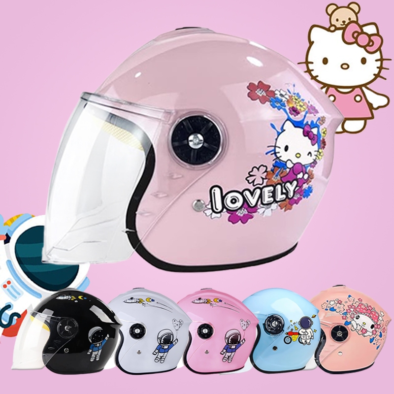 【6-16 ปี】หมวกกันนอคเด็ก ลายการ์ตูนน่ารัก มีหลายสีให้เลือกปกป้องศีรษะเด็กได้ดียิ่งขึ้น หมวกกันน็อคเทๆ
