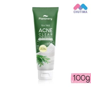 โฟมล้างหน้า แพลนท์เนอรี่ Plantnery Tea Tree Acne / Yuzu Orange Whitening Amino Based Cleansing Foam 100g.