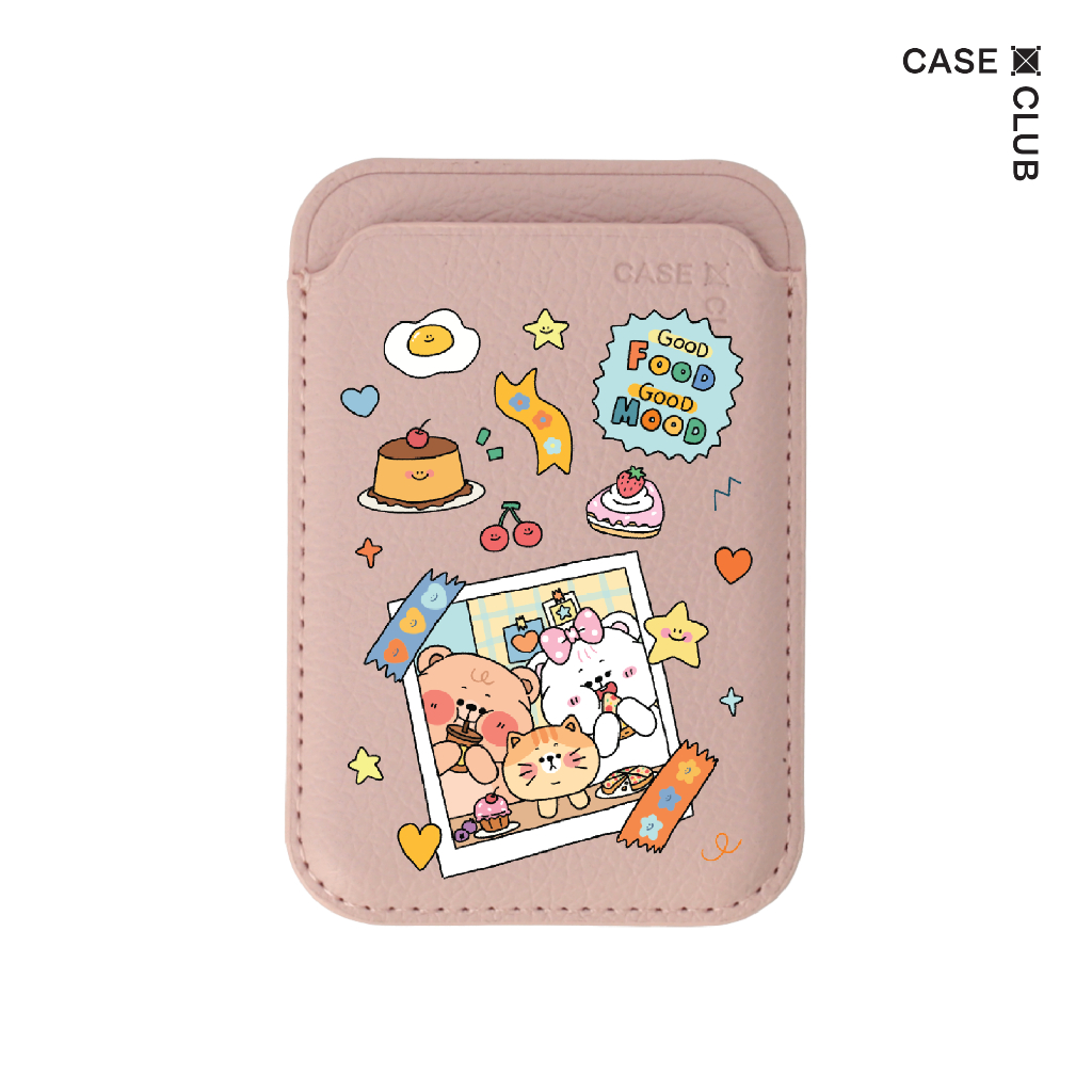 CaseClub Wallet กระเป๋าใส่บัตร ลาย Onnie Bear Food