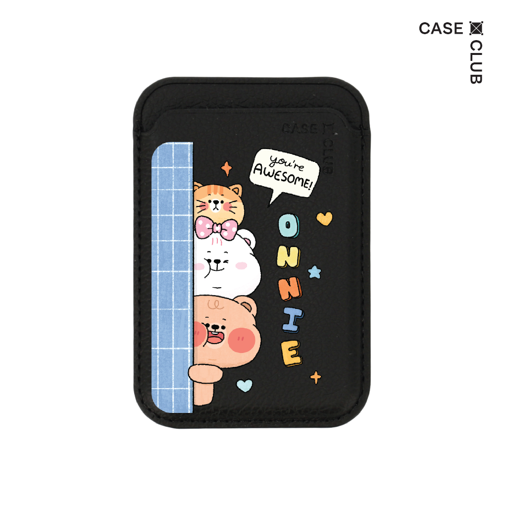 CaseClub Wallet กระเป๋าใส่บัตร ลาย Onnie Bear & Friends