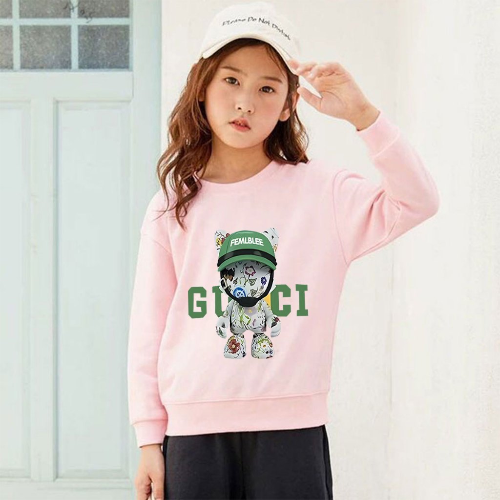 J-1310-O เสื้อยืดเด็กแขนยาว เสื้อสเวตเตอร์สไตล์เกาหลี ลายน่ารักๆสีสวยสดใส  ส่งทั่วไทย