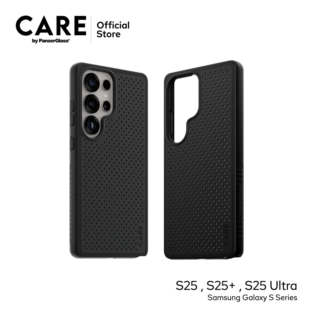 CARE by PanzerGlass เคสกันกระแทก Heat Beat Case for Samsung S25 Series สีดำ