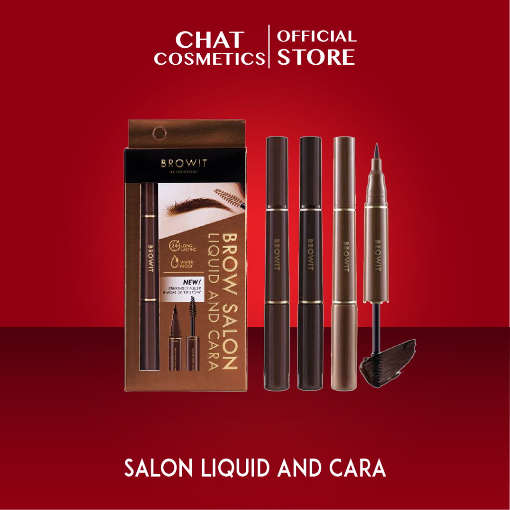 บราวอิท บาย น้องฉัตร ปากกาเมจิกเขียนคิ้วและมาสคาร่าคิ้ว Browit Brow Salon Liquid and Cara