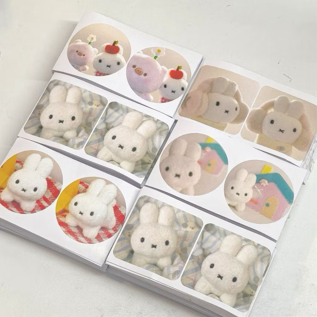 🤍🐰พร้อมส่ง!(ใหม่)สติ๊กเกอร์แปะพัสดุ แบบวงกลม แพค20ชิ้น กระต่าย Miffy Rabbit Sticker คละ5แบบ ราคาถูก Shopee Lazada