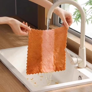 icesweet23320 ผ้าเช็ดโต๊ะซับน้ำ ผ้าอเนกประสงค์ ผ้าเช็ดโต๊ะ 25x25 cm ขี้ริ้ว เช็ดจาน ซึมซับน้ำได้ดี 10/20/30แผ่น