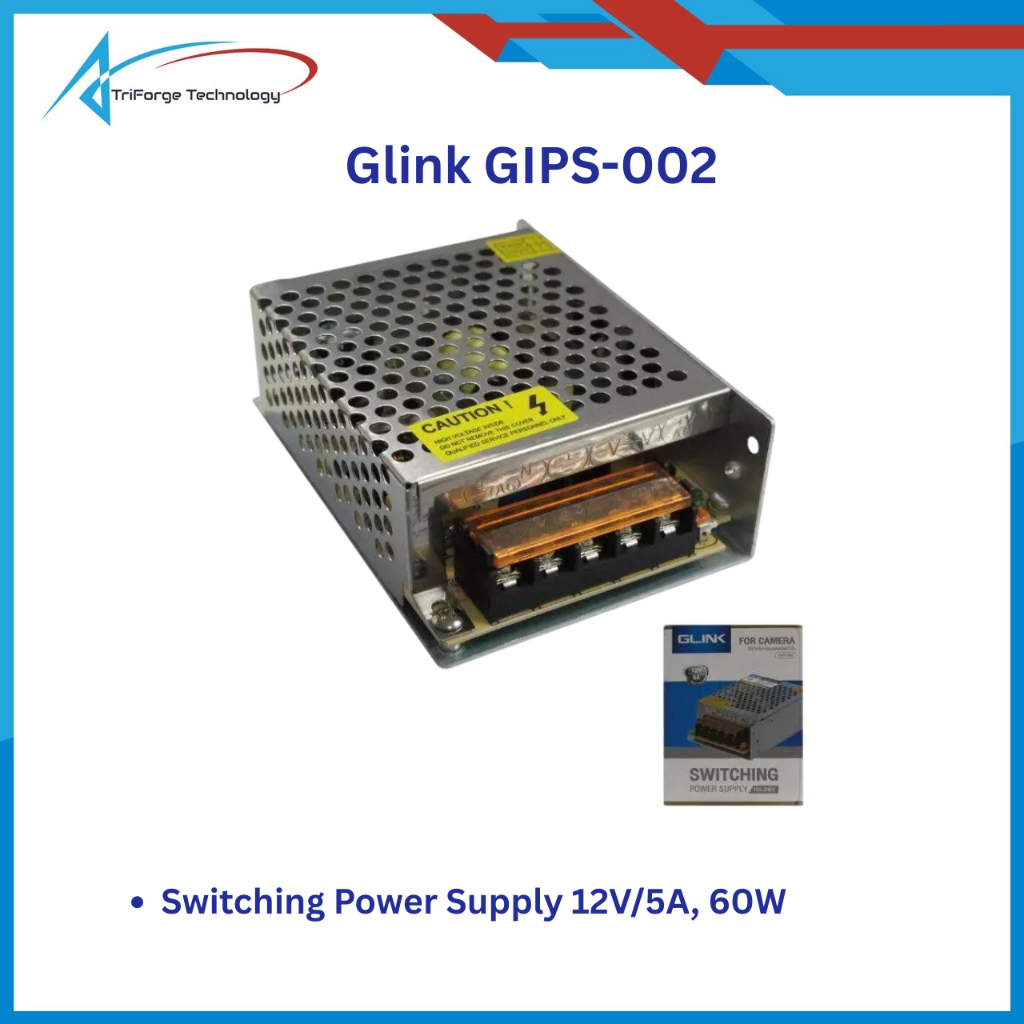 GLInk GIPS-002 Power supply 5A FULL (รังผึ้ง) Glink