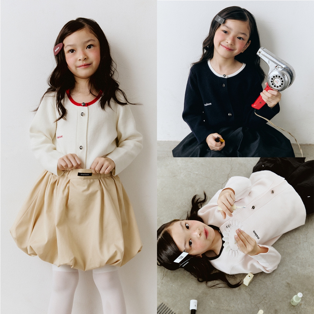 maison KEEPS Kids | Mina Knitted Cardigan | เสื้อเด็ก คาร์ดิแกนไหมพรม | มีให้เลื