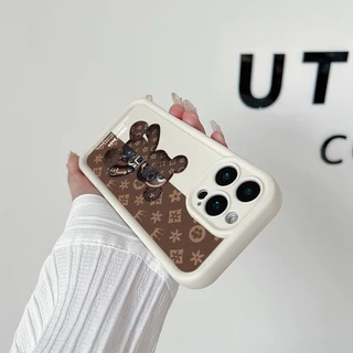 เทรนด์ แบร์ เคส OPPO A5 2020 A35 A16 A16s A54s A17 A17 A9 2020 A11X A11 การ์ตูนหมีรุนแรงกันกระแทกเคสโทรศัพท์TPU
